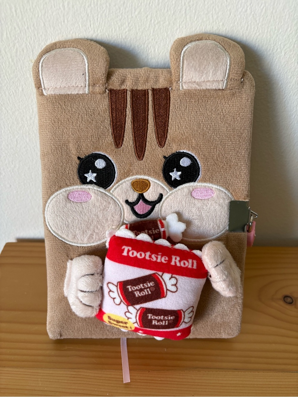 NWT Bewaltz & Tootsie Roll Chipmunk Diary Locked Journal "Sweet Thang" Collab